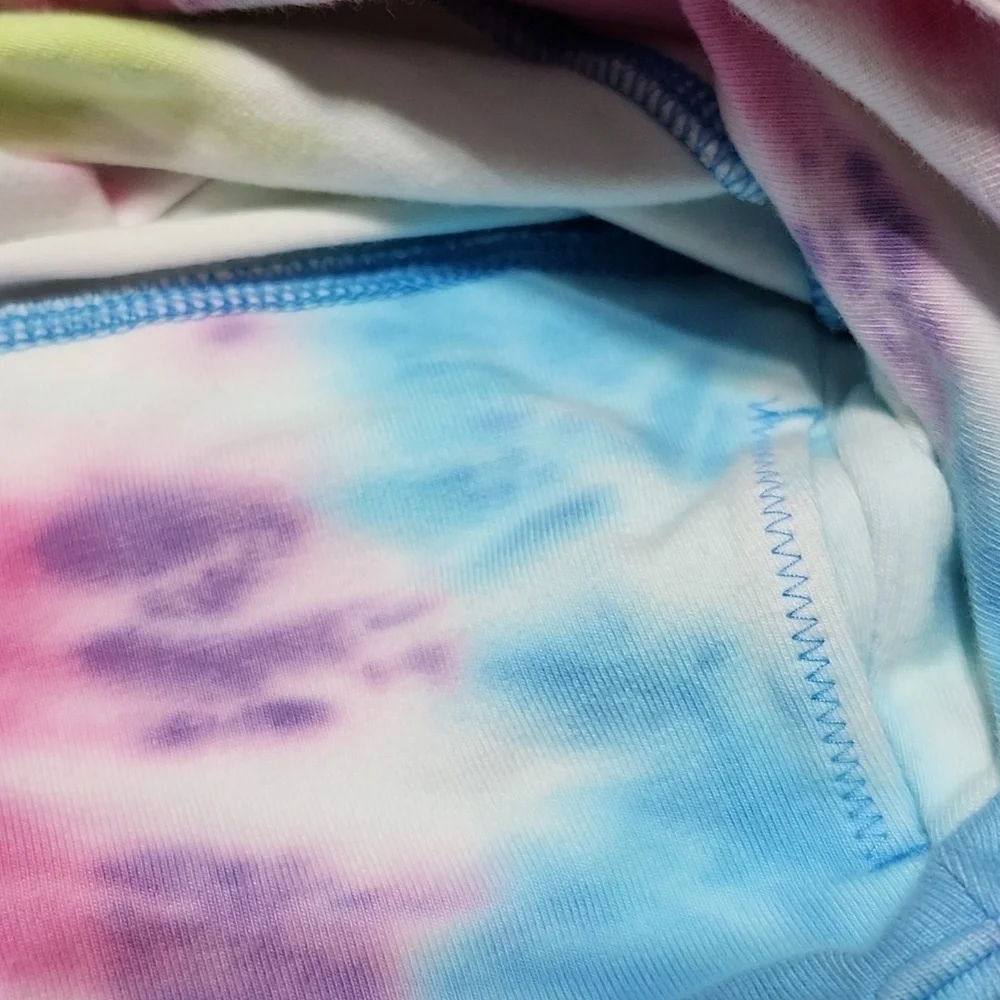 VS PINK 2021 TIE-DYE HIGH-WAIST BIKE SHORT XL